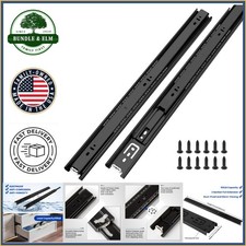 Corrosion Resistant Drawer Slides, 12 Inch Full Extension Side Mount Set