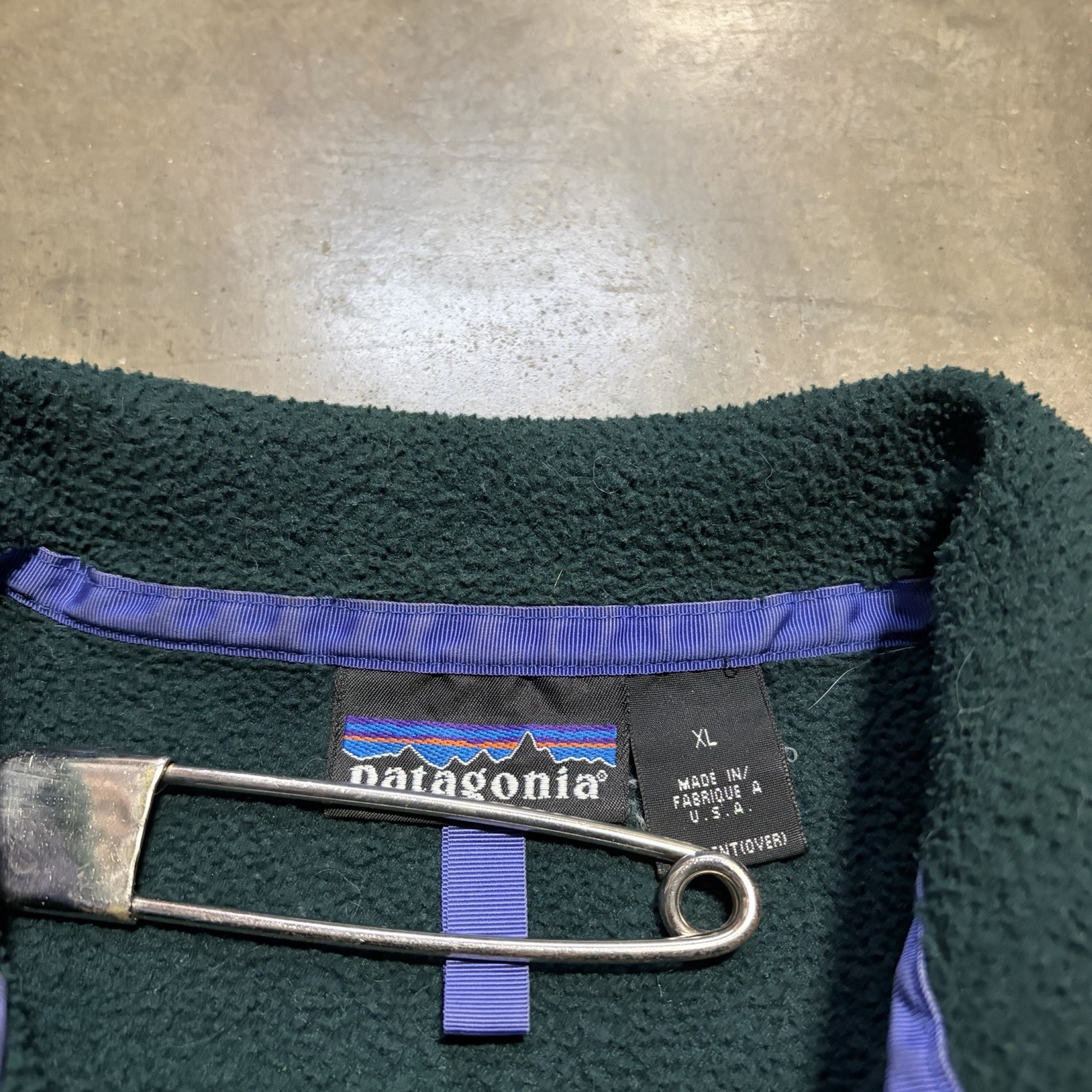 Vintage 90s Patagonia Synchilla Men XL Hunter Green Snap T Fleece Jacket USA thumbnail 13