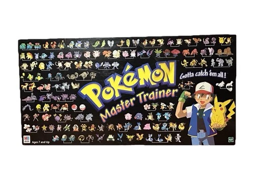 Hasbro Pokemon Master Trainer Board Game 1999 Edition Vintage Incomplete