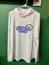 Men's Vineyard Vines Fish Hook Long Sleeve Performance Hoodie-NWT-Size L