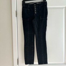 Anthropologie Pilcro Button-Front High-Rise Skinny Corduroy Pants, Women's 26