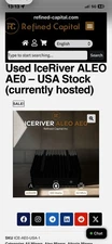 Sale!!  HOSTED! ICERIVER AE0 ALEO Miner 60MH 100W w/ PSU