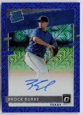 Brock Burke /99 - 2020 Donruss Optic Rated Rookies Signatures Blue Mojo #RRS-BB