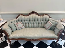 Victorian Walnut Settee