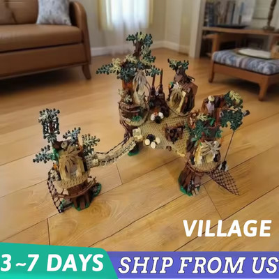 NEW SEALED Ewok Village 1990 Pcs Large Building Set for Kids and Collectors