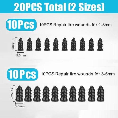 Quick and Easy DIY Tire Repair 20 Pieces Car Vacuum Screw Nail Tool Set - Picture 22 of 24