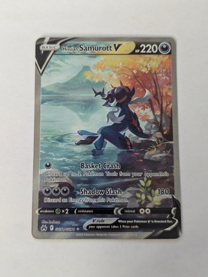 Pokemon Crown Zenith Galarian Gallery Hisuian Samurott V GG51/GG70 Holo NM