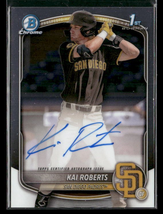 2025 Bowman Chrome Prospect Autographs #CPA-KR Kai Roberts Auto San Diego Padres