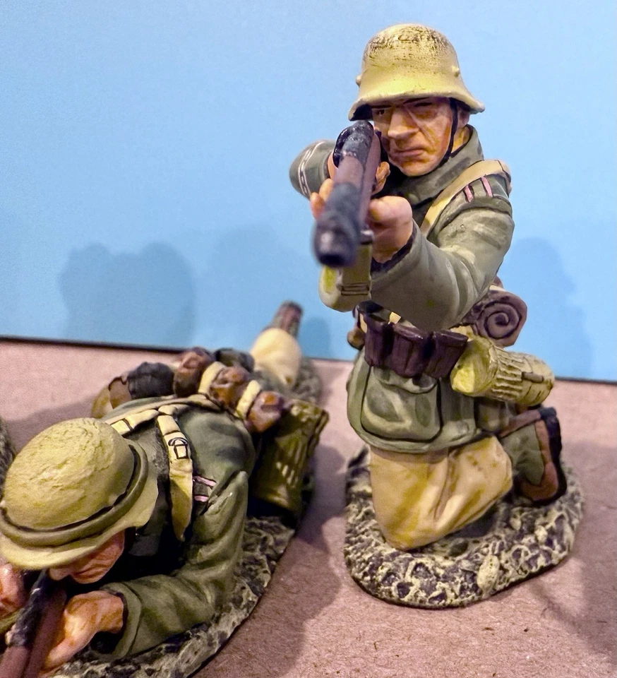 King & Country AK016 Ataque Segunda Guerra Mundial Conjunto Alemán Retirado Afrika Korps Foto 4 de 4