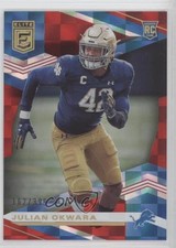 2020 Panini Donruss Elite Rookies Red 162/399 Julian Okwara #189 0z6