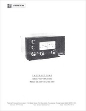 FEDERAL 432 SERIES AMPLIFIERS EAS-2347 THRU EAS-2354 INSTRUCTIONS MANUAL