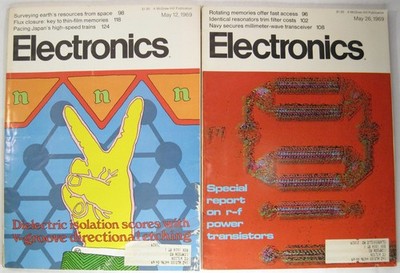 McGraw-Hill Vintage Electronics Magazine May 1969 Vol 42 Issue No 10 & 11