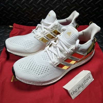 Adidas Ultra Boost Fortnite Victory Crown Gold White Mens