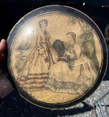 Vintage Bilderback Detroit 1940s Convex Wall Decor Copy Godey s Lady Clothing Ad