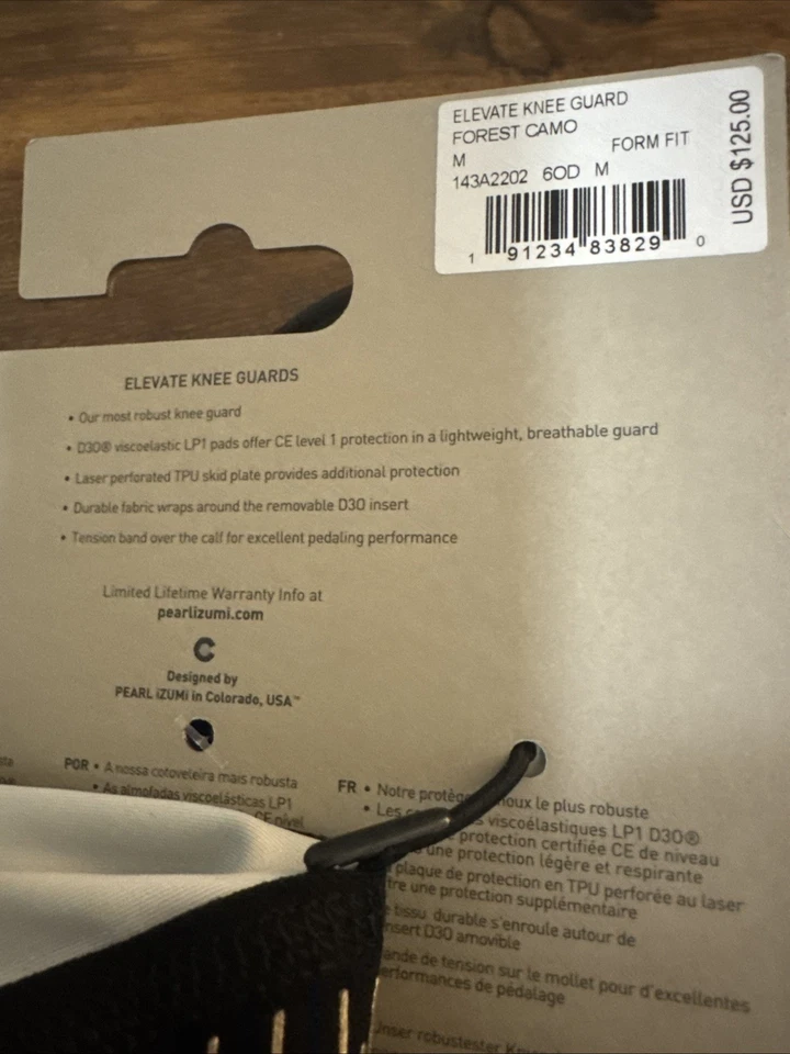 Rodilleras Pearl Izumi Elevate MYB Bosque Camufladas Medianas - Nuevas con Etiquetas Foto 4 de 4