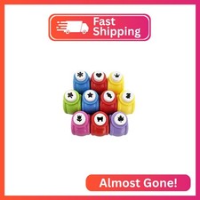 10 Pack Punch Craft Set, Colorful Crafts Hole Punch Shape, Hole Punch Shape Scra