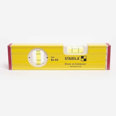 Stabila 29008 TYPE 80 AS 8in Spirit Level Pack of 1, Yellow 
