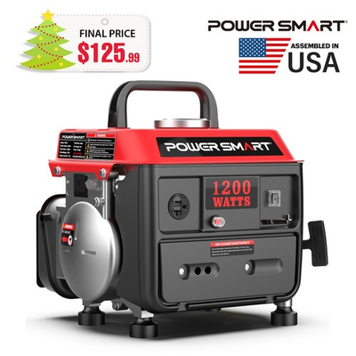 #ad #ad PowerSmart 1200W Gas Generator 79cc Engine 5 Hour Runtime 120V Output New $125.99