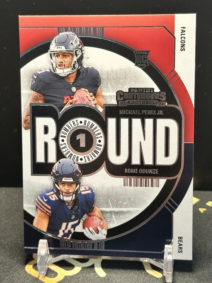 2024 Panini Contenders - Round Numbers #3 Michael Penix Jr./Rome