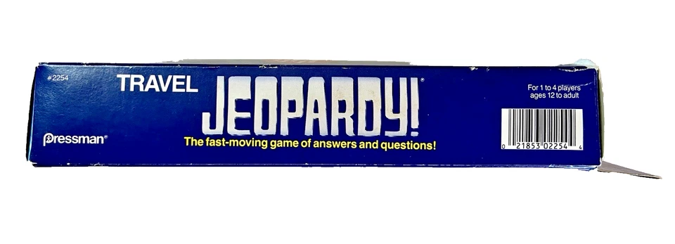 Travel Jeopardy! Vintage 1990 Pressman Games to Go for 1 to 4 Players EUC - Image 3 of 4