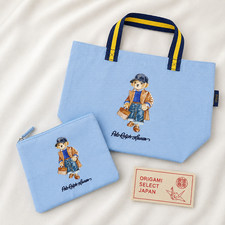 Polo Ralph Lauren Polo Bear Tote Bag w/ Pouch Light Blue New with Tags