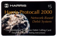 $5. Harris Protocall 2000: Network-Based Debit System (9/93) Rev #1 Phone Card