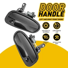 Exterior Door Handle Fits 1996-2000 Honda Civic Set of 2 Front Plastic Primed T