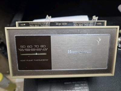 Honeywell Heat Pump Thermostat for Efficient Temperature Control Vintage Anal...