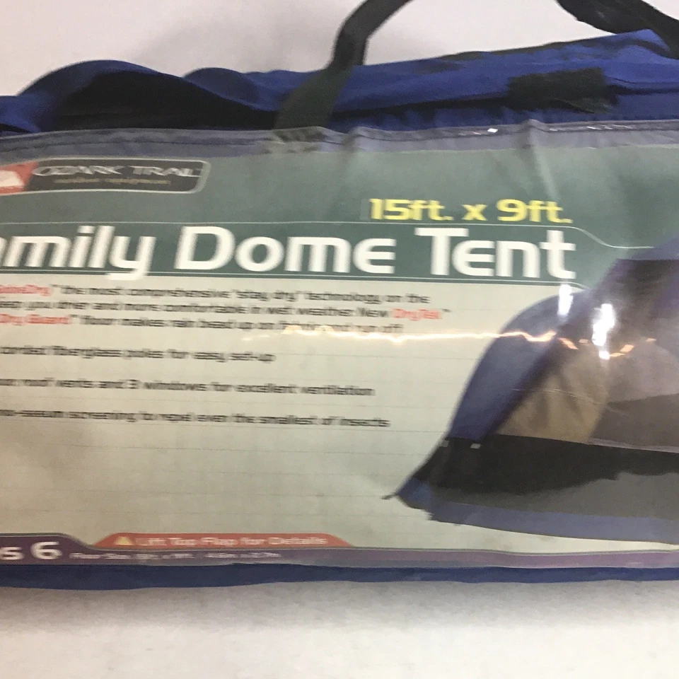 Ozark Trail - 6-Person Family Dome Tent - Roomy - 15ft. X 9ft. - READ - Image 2 of 4