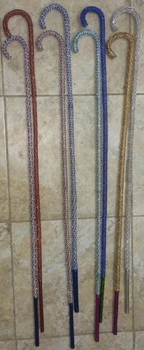 6 Sticks Belly Dance Stick Studded - Assaya for Belly Dance or Middlest Dance