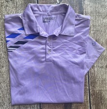 NIKE GOLF TOUR PERFORMNACE DRI-FIT POLO SHIRT PURPLE MENS SMALL EXCELLENT