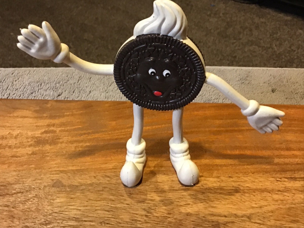 HTF Vintage Oreo Cookie Rubber Bendable Figurine Novelty