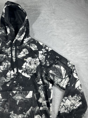 Sudadera Nike Para Hombre Mediana Calce Térmico Fitness Sudadera con Capucha Floral Entrenamiento Suéter - Imagen 3 de 13