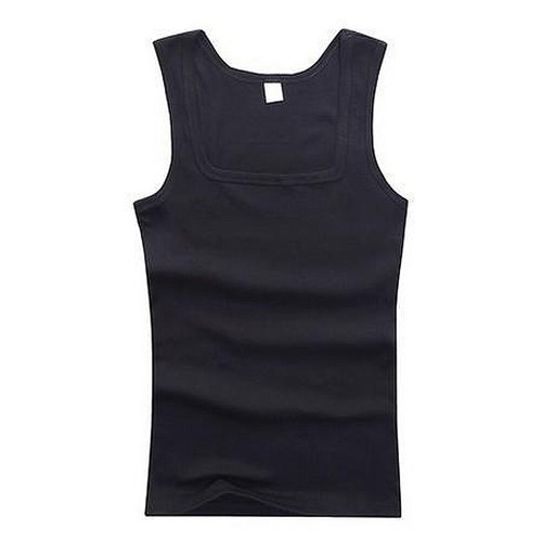Men's Solid Color V-neck Vest Casual Slim Sports Sleeveless T-shirt Tank Tops ∂ - Picture 22 of 22
