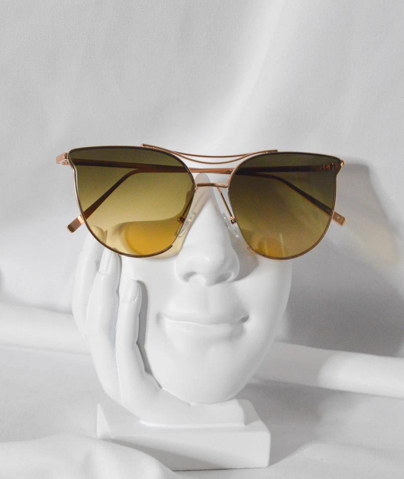 Armação de olho de gato de metal sem aro - Imagem 3 de 4