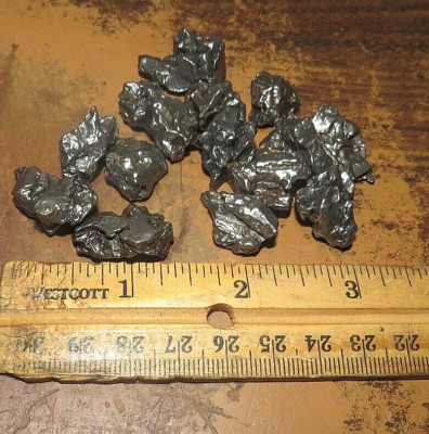 125 GRS LOT OF CAMPO DEL CIELO METEORITE  CRYSTALS FROM 5-10  gm IN SIZE
