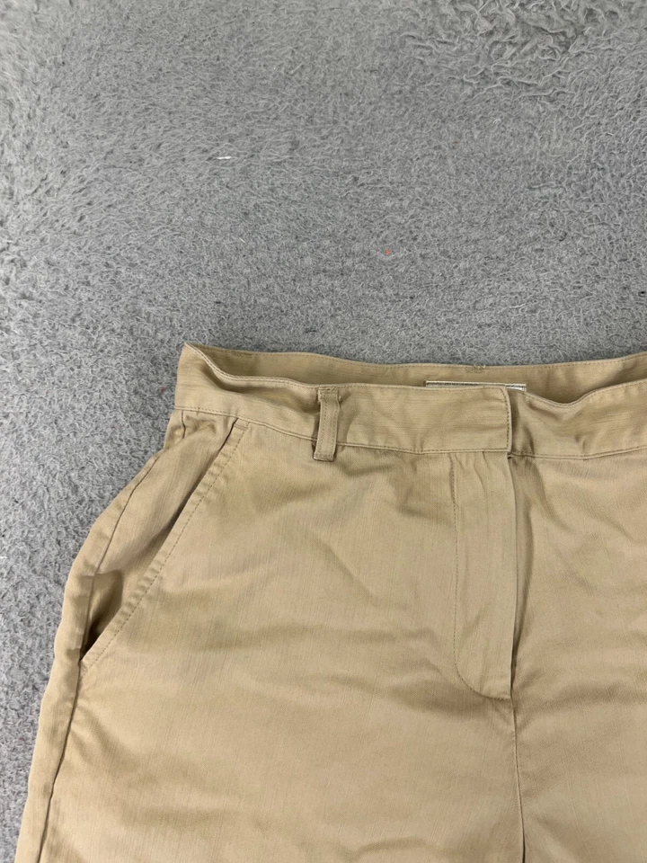 Tommy Bahama Shorts Womens 2 Beige 100% Silk Pockets Beach Vacation Travel - Image 4 of 4