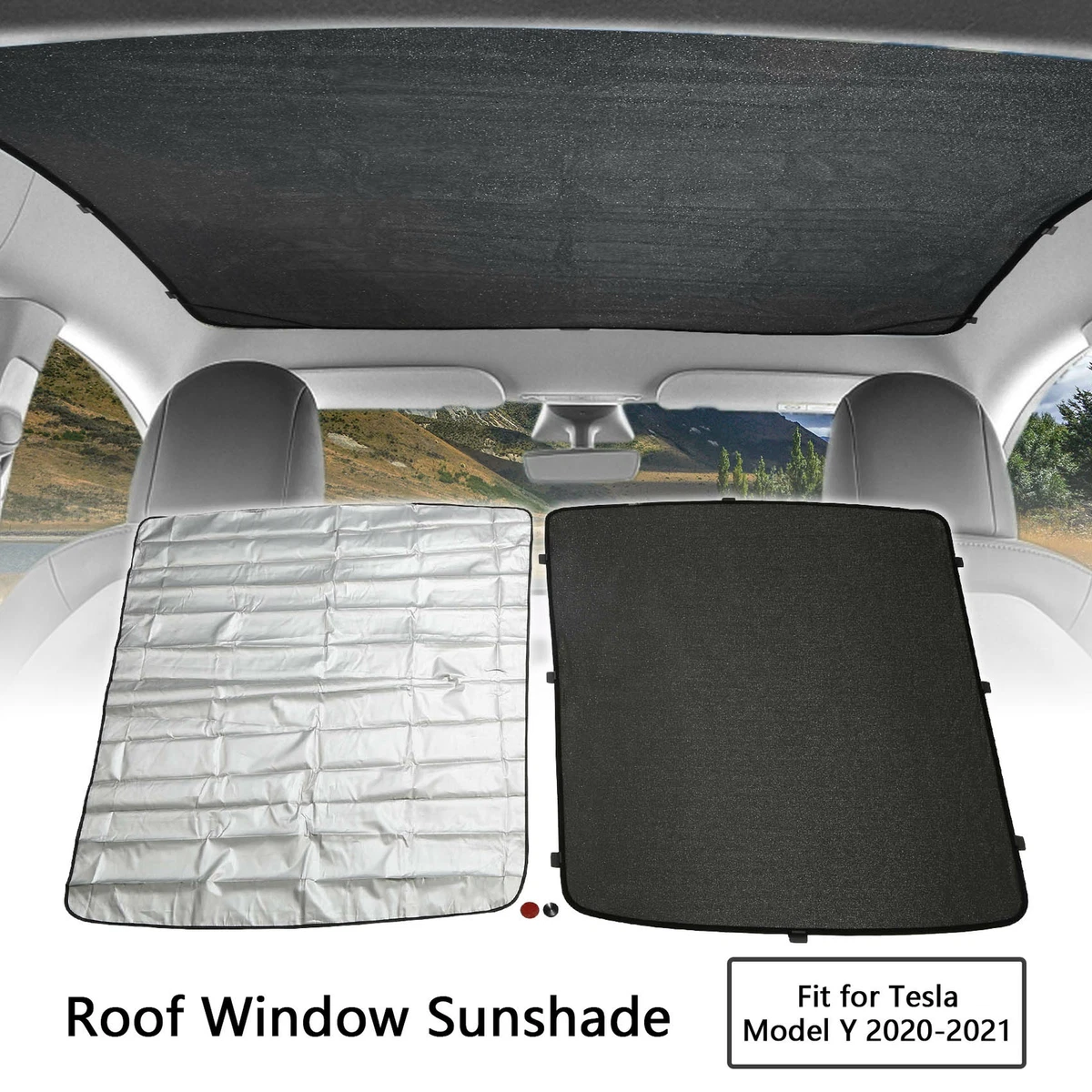 Fit for Tesla Model Y 2020 2023 Roof Sunshade Mesh Top Cover UV