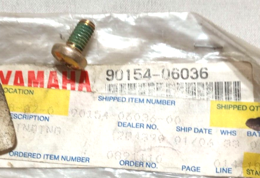 hi様 Yamaha Screw NOS 90154-06036 (L-10,310) | eBay