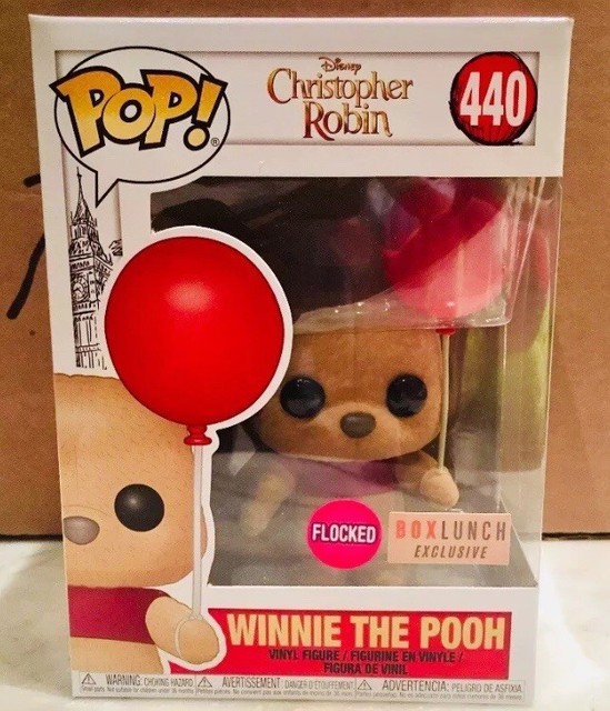 Funko POP! Disney Christopher Robin Winnie the Pooh #440 Flocked Box Lunch. Mint | eBay