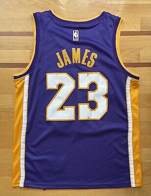 Nike Little Kids' Los Angeles Lakers LeBron James #23 Yellow Swingman Jersey