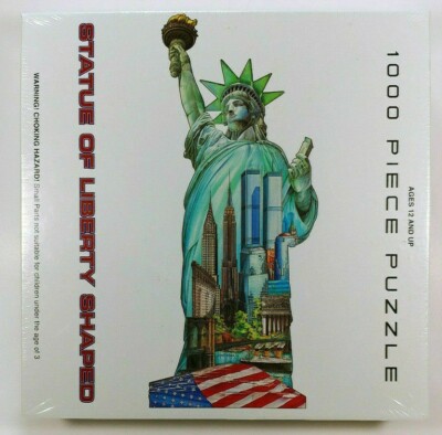 Statue of Liberty Shaped Puzzle 1000 Piece Twin Towers NYC New York ...