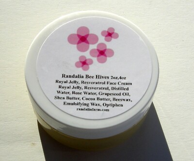 Royal Jelly, Resveratrol Face Cream, Randalia Bee Hives