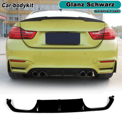 Gloss Black Rear Diffuser Diffuser Rear Bumper For BMW M3 F80 M4 F82 F83 14-19