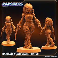 Alien Vixen Skull Hunter  Papsikels   RPG D D Wargaming 3D Printed Mini