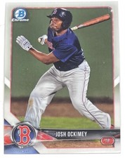 2018 Topps Chrome Prospects Baseball JOSH OCKIMEY Boston Red Sox BCP34 NM
