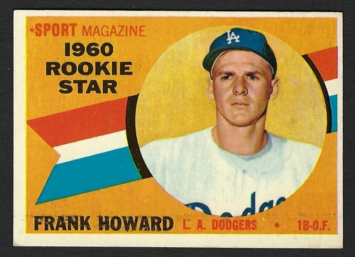 1960 Topps - Sport Magazine 1960 Rookie Star #132 Frank Howard (RC) EXCELLENT *A