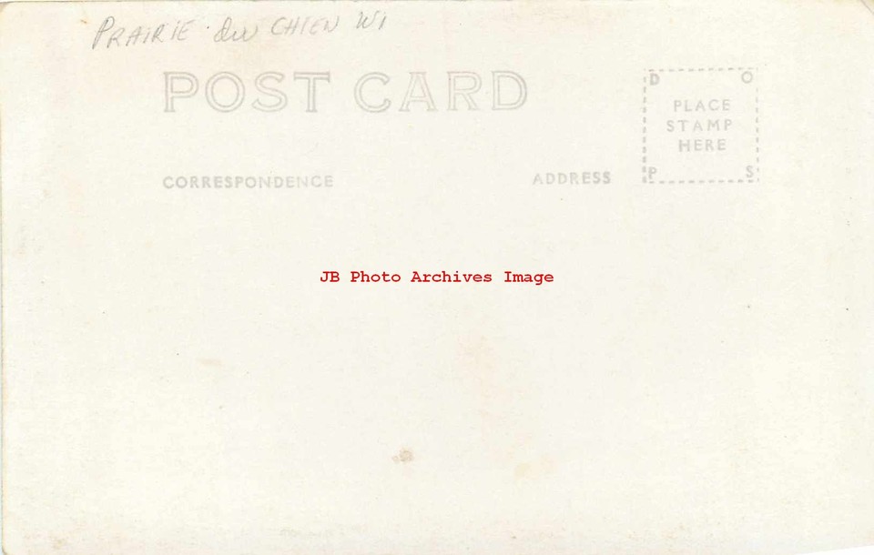 WI, Prairie du Chien, Wisconsin, RPPC, Street Scene, Business Section