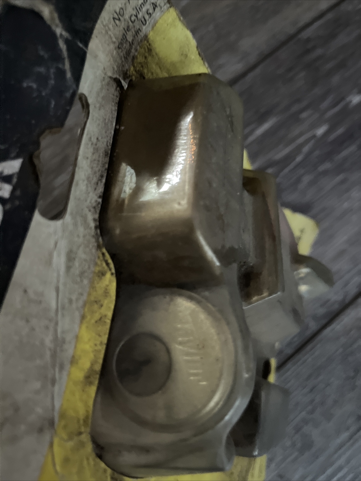 Taylor Lock Co Vintage Brass A880 Deadlock Deadbolt Lock w/ Keys New