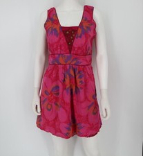 Free People Pink  Floral Pattern Dress - Size Women's 8